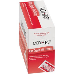 0.9g MEDI-FIRST® Packets of Burn Cream w/ Lidocaine 25Ct