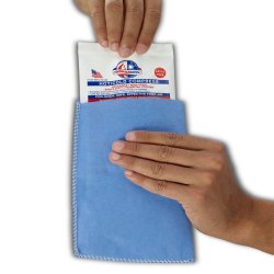 Hot / Cold Pack Cover Blue Easy Sleeves™ Disposable Covers 5 X 7 Inch