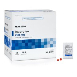 Pain Relief McKesson 200 mg Strength Ibuprofen Unit Dose Tablet 200 per Box