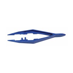 Tweezers Medique® 4-1/2 Inch Length Floor / Office Grade Plastic NonSterile Thumb Handle Straight Serrated Tips