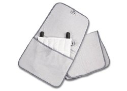 Cover Hydrocollator® Terry, Foam Filled, Over Sized, Gray, Hook and Loop Closure, Washable, 24 X 36 Inch