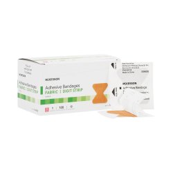 Adhesive Strip McKesson Fabric Tan 1-7/10 X 2 Inch Sterile