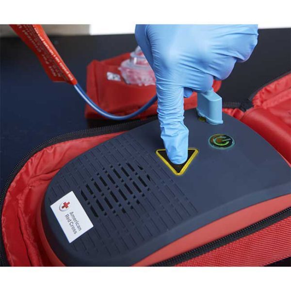 Red Cross AED Trainer with Adult and Child Gel Adhesive Pads - Image 3