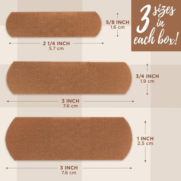 Band-Aid Brand Ourtone Adhesive Bandages, Flexible Protection & Care of Minor Cuts & Scrapes, Quilt-Aid Pad for Painful Wounds, BR45, Assorted Sizes, 3 Pack - Image 5