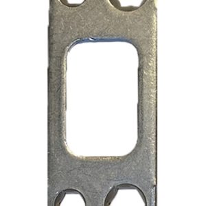 Kwikset / Deadbolt Round Corner Heavy Duty Strike Plate / Satin Nickel / 820050-15