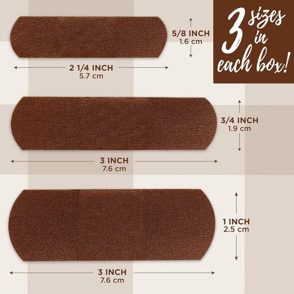 Band-Aid Brand Ourtone Adhesive Bandages, Flexible Protection & Care of Minor Cuts & Scrapes, Quilt-Aid Pad for Painful Wounds, BR55, Assorted Sizes, 30 ct, Pack of 3 - Image 4