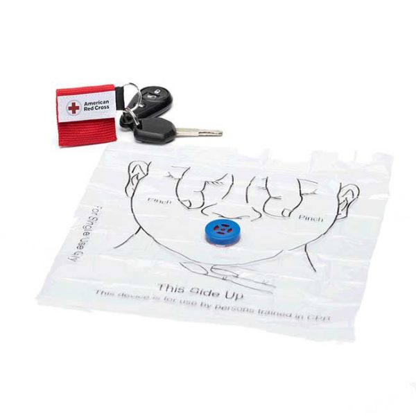 Mini CPR Keychain with Face Shield, 1-Way Valve Breathing Barrier - Image 3