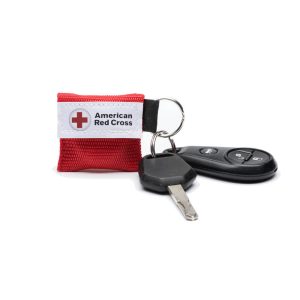 Mini CPR Keychain with Face Shield, 1-Way Valve Breathing Barrier